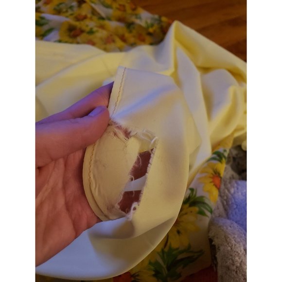 60s Yellow Floral Gown‎ - Picture 5 of 6